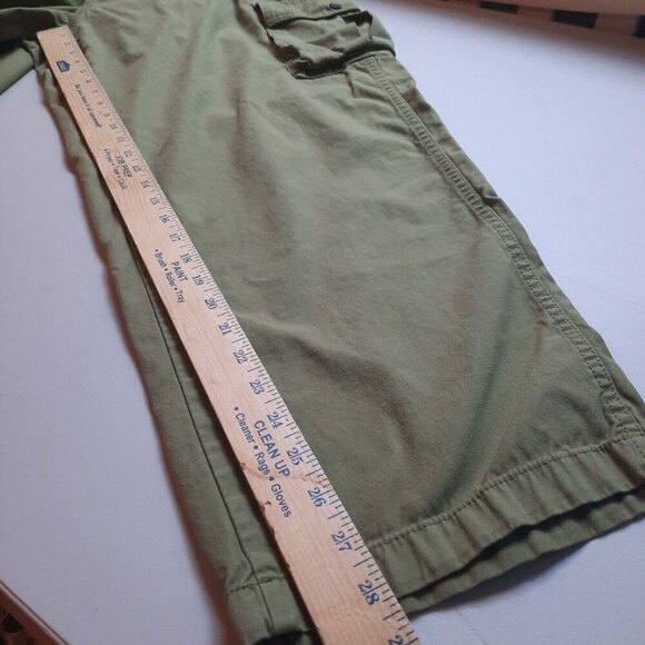 Madewell Cargo Pants Womens 16W Olive Low Slung Slouch Straight Utility Military - Picture 12 of 13